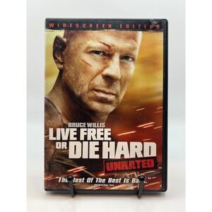 Live Free or Die Hard Unrated Widescreen DVD Bruce Willis Action Thriller